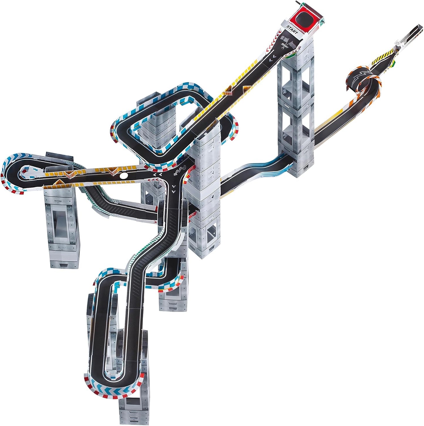 University Games | Marble RaceTrax Game | 68 pieces Marble Race Track
