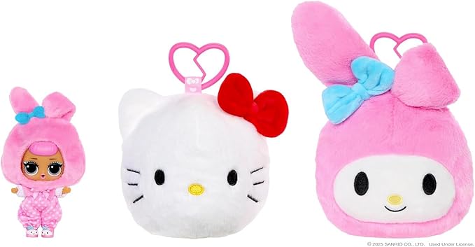 L.O.L. Surprise! Loves Hello Kitty Reversible Plush Surprise