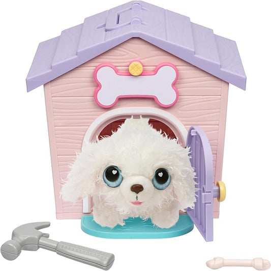 Little Live Pets Pink & Purple Home - My Puppy's Home Minis Plush Toy and Kennel Playset Surprise Reveal!