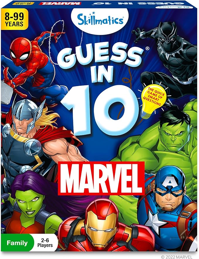 Skillmatics Marvel Guess In 10 Card Game