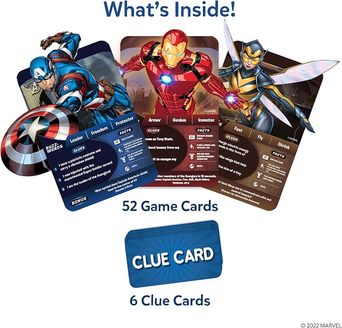 Skillmatics Marvel Guess In 10 Card Game