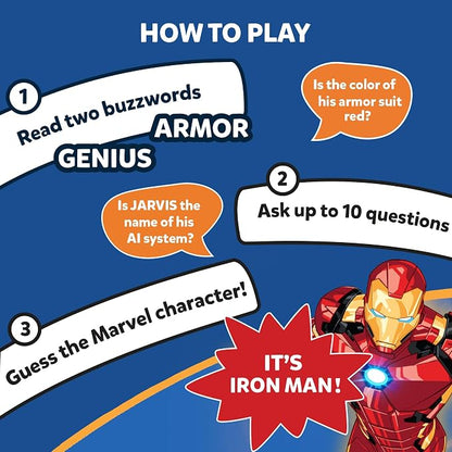 Skillmatics Marvel Guess In 10 Card Game