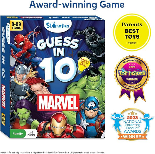 Skillmatics Marvel Guess In 10 Card Game