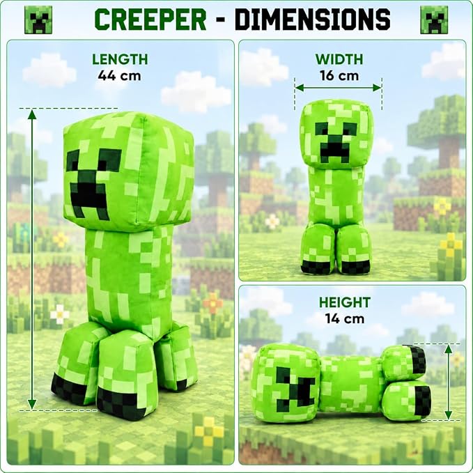 Minecraft Creeper 44cm Plush Toy