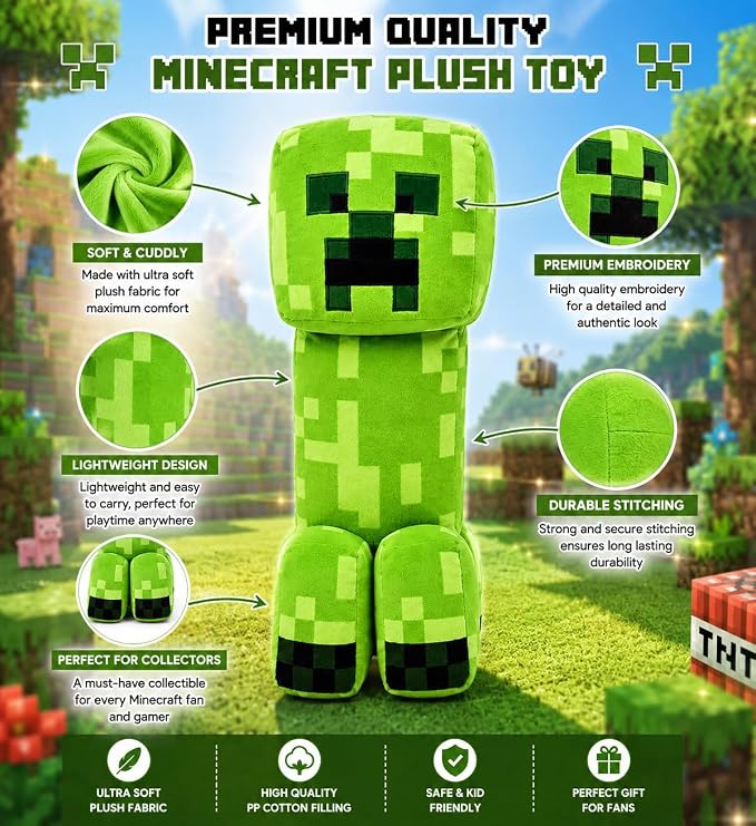 Minecraft Creeper 44cm Plush Toy
