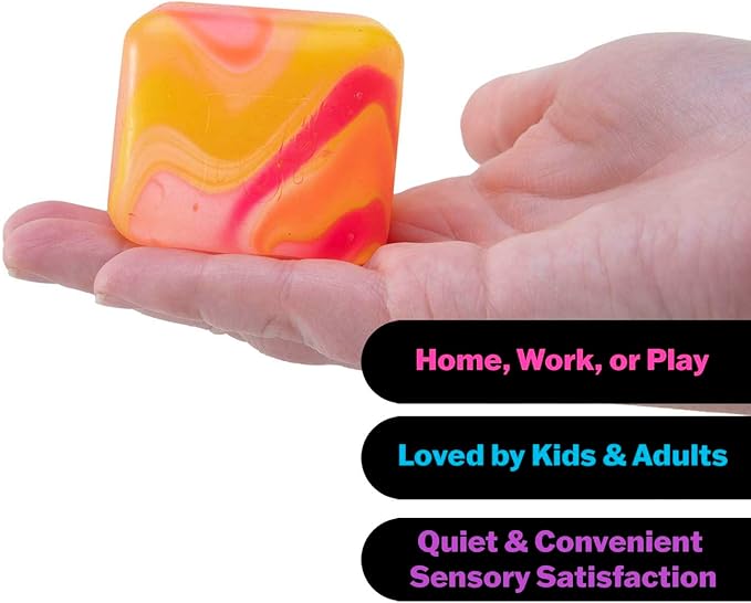 NeeDoh Nice Cube Swirl - Squishy Fidget Toy (1 Random)
