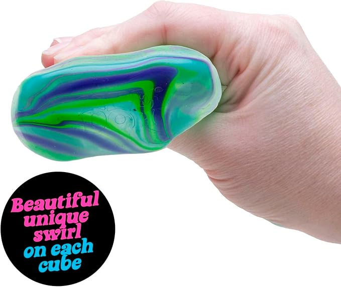 NeeDoh Nice Cube Swirl - Squishy Fidget Toy (1 Random)
