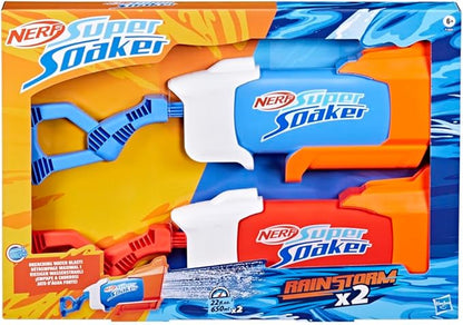 NERF Super Soaker Double Pack Rainstorm Riot Launcher