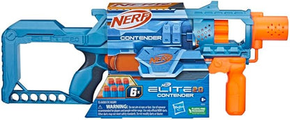 Nerf Elite 2.0 - Contender With 6 Nerf Elite Foam Darts