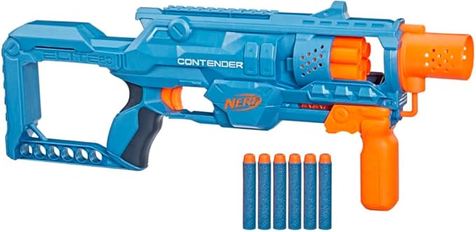 Nerf Elite 2.0 - Contender With 6 Nerf Elite Foam Darts