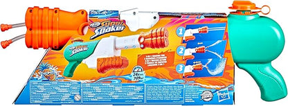 Nerf Super Soaker Hydro Frenzy Water Blaster, Wild 3-In-1 Soaking Fun
