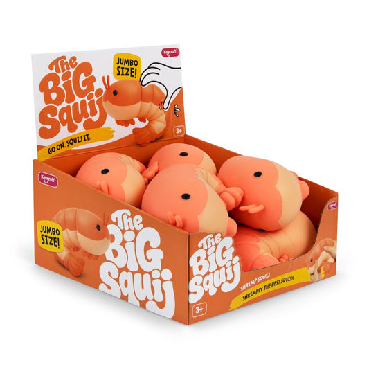 The Big Squij Jumbo Shrimp Slow-Rise Squishy Toy, Single Pack