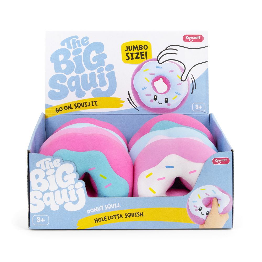 Big Squij Donut Slow-Rise Squishy Toy (1 single)