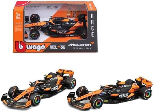 Bburago F1 Formula: MCLAREN MCL38 (2024) NORRIS 1:43 Scale