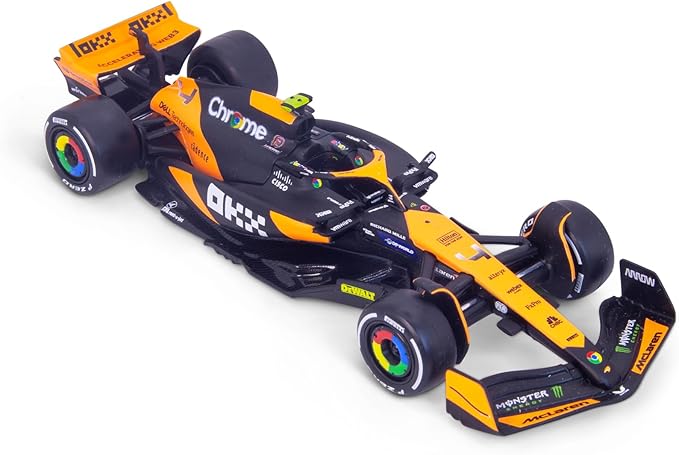 Bburago F1 Formula 1 MCLAREN MCL38 (2024) NORRIS 1:43 Scale Die-Cast Replica Collectible Race Car Model