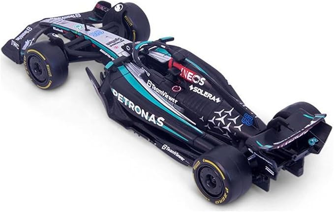 Bburago F1 Formula 1 MERCEDES AMG W15 (2024): RUSSELL - Die-Cast Replica Collectible Race Car Model