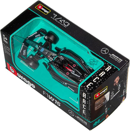 Bburago F1 Formula 1 MERCEDES AMG W15 (2024): RUSSELL - Die-Cast Replica Collectible Race Car Model