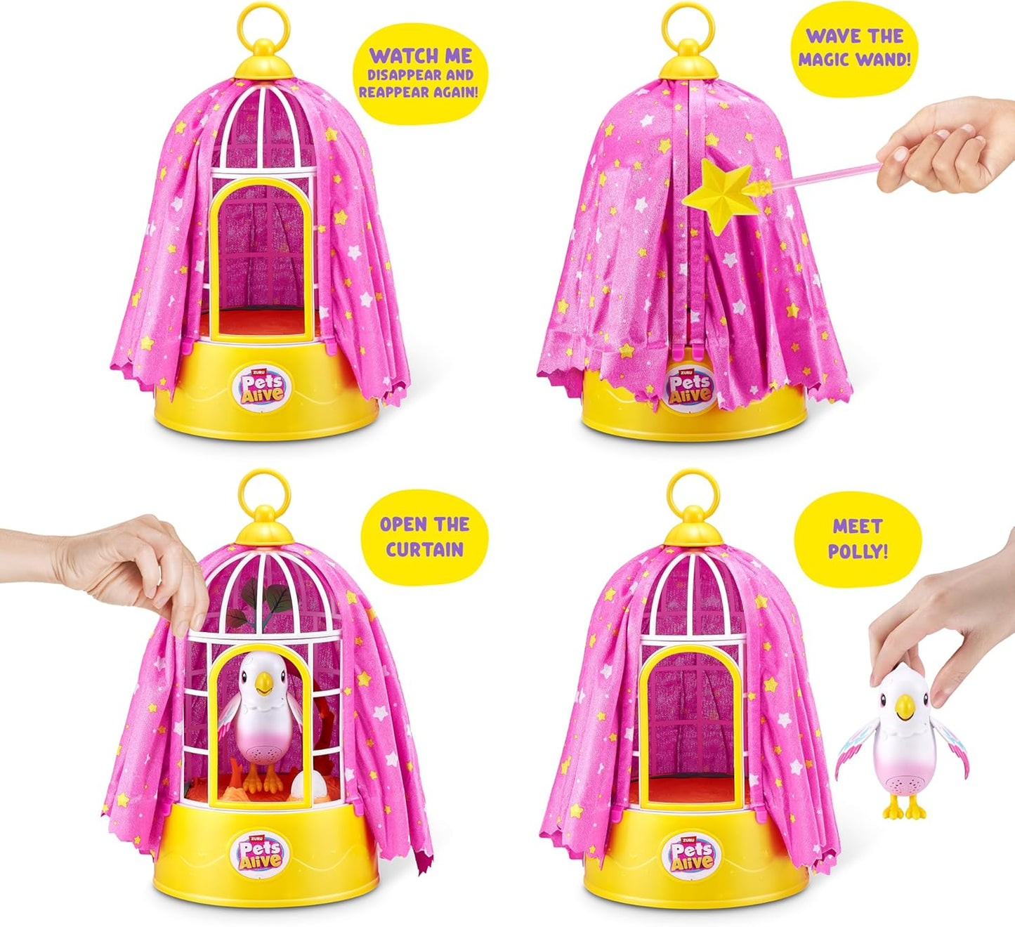 Pets Alive Polly the Magic Bird by ZURU, Robotic Toy Pet Bird