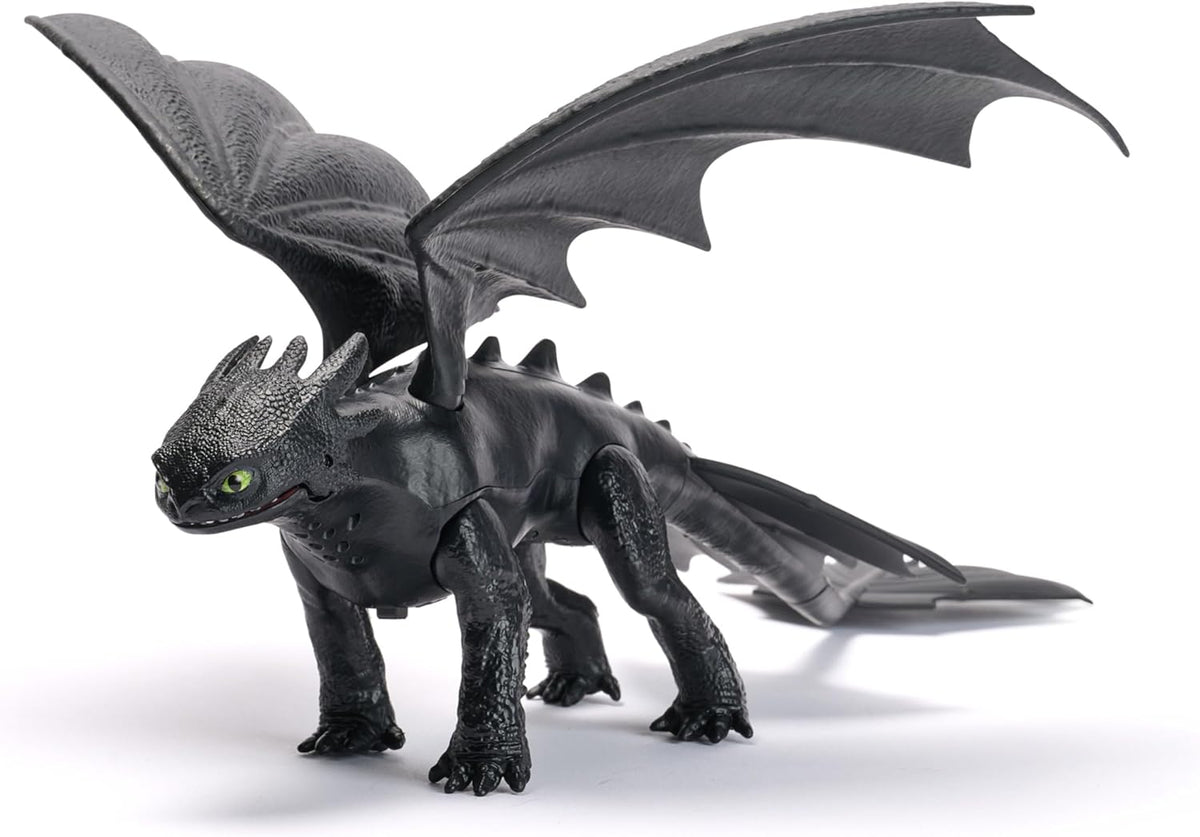 Dreamworks Dragons, How to Train Your Dragon, Battle Dragons, Plasma Sounds Night Fury, 13” Action Figure