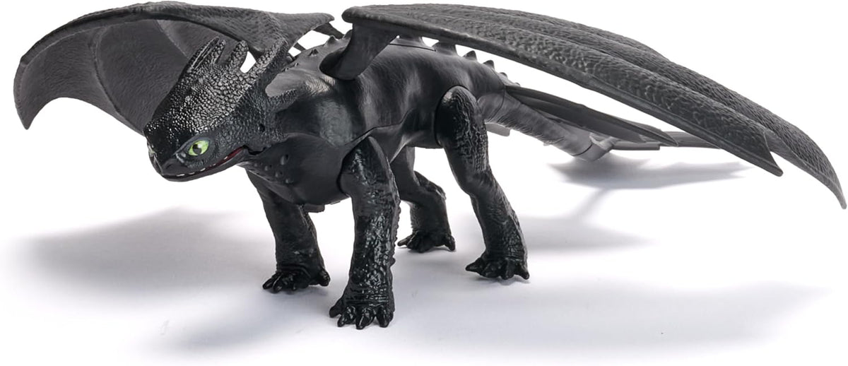 Dreamworks Dragons, How to Train Your Dragon, Battle Dragons, Plasma Sounds Night Fury, 13” Action Figure