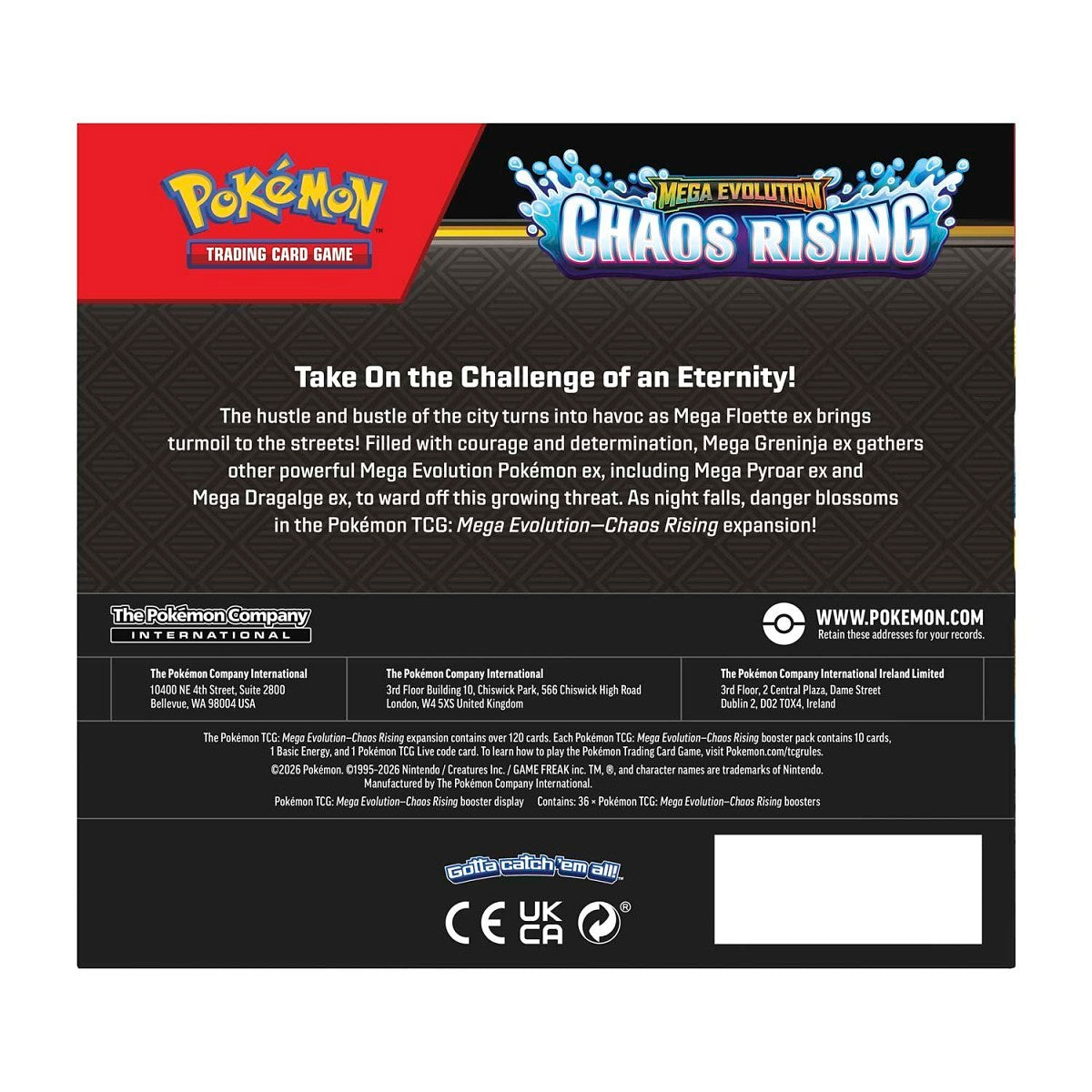 Pokémon TCG: Mega Evolution Chaos Rising - Single Booster Pack