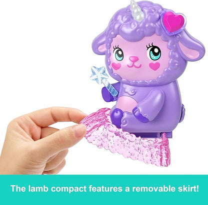 Polly Pocket Dolls & Playset, Cozy Dreamland Lamb Compact