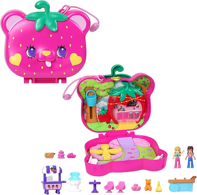 Polly Pocket Playset with 2 Micro Dolls & 12 Accessories