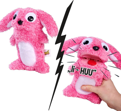 SCREAMERZ Prank Plush - Rambling Rabbit 30cm Interactive Plush (Pink Rabbit)