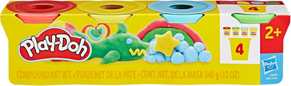 Play-Doh 4 Pack 85 Gram Classic Colours, Red Yellow Blue Green