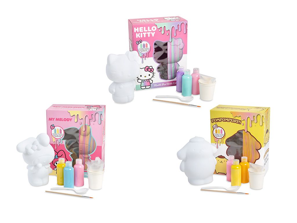Marble Pour Hello Kitty Craft Kit