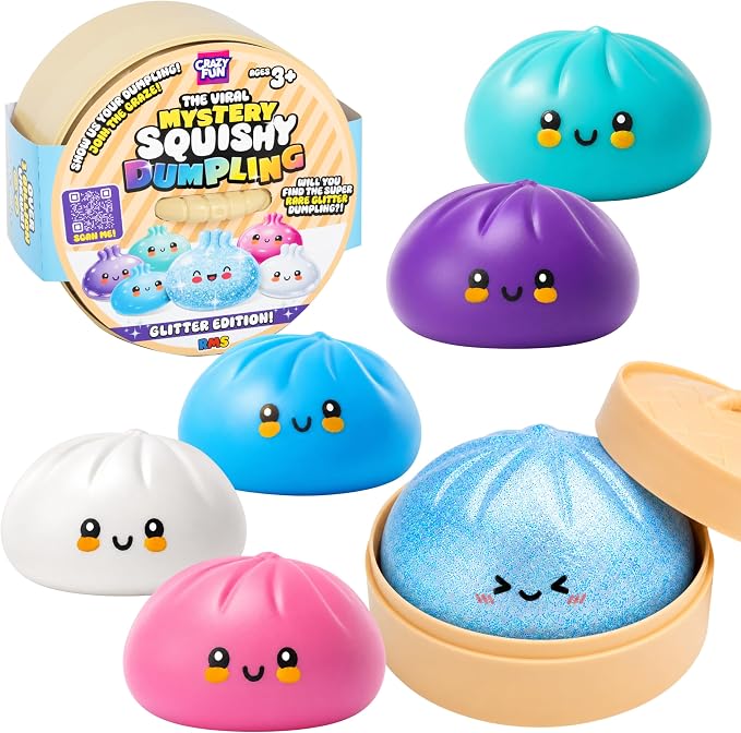 RMS The Original Viral Mystery Giant Squishy Dumpling, Glitter Edition - Single Pack