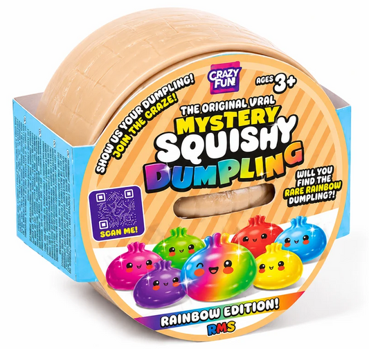 RMS The Original Viral Mystery Squishy Dumpling, Rainbow Edition - Single Pack