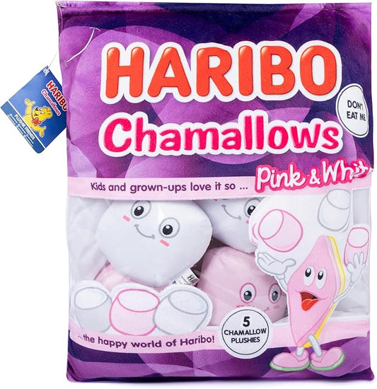 Haribo Sweets: Chamallows Snack Bag, Plushie Pillow Friends