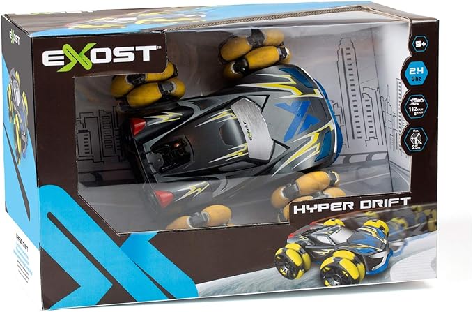 Exost Hyper Drift toy car packaging with toy car inside