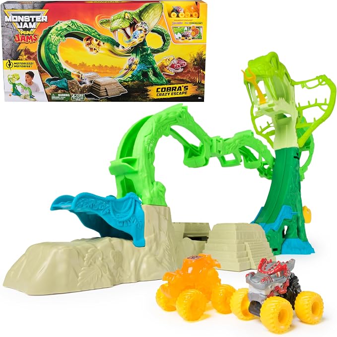 Monster Jam Mini Jams: Cobra’s Crazy Escape 71.1 cm Motorised Playset
