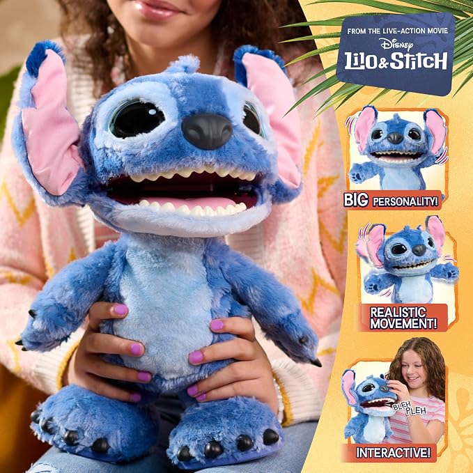 Just Play: Disney Stitch - Ultimate Stitch Live Action Feature Plush