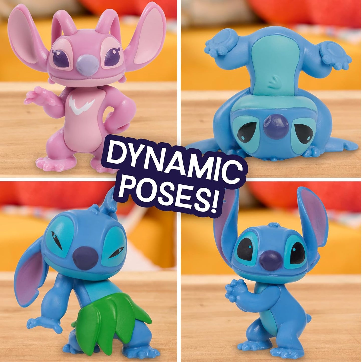 Disney Stitch Collectible Figure Set with Accessories, 11-pieces, 2-inch Figurines, Collectible