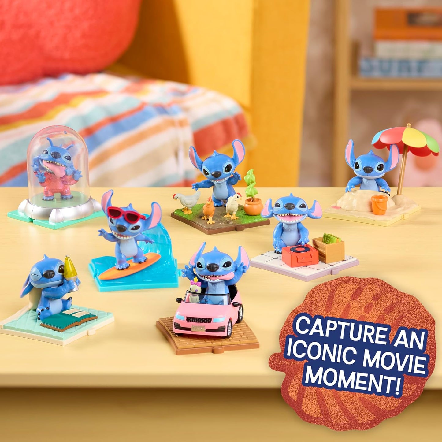 Disney Stitch Live-Action Movie Time 3-inch Collectible Figures, Blind Box Collectible