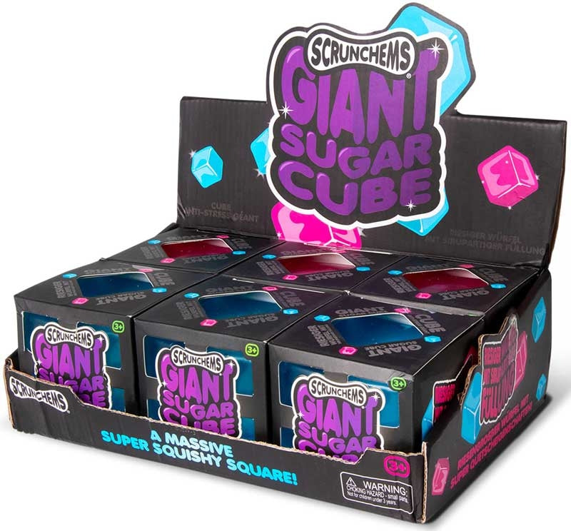 SCRUNCHEMS GIANT SUGAR CUBE, Squishy Square