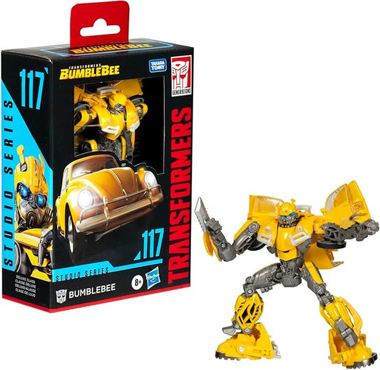 Transformers Toys Studio Series Deluxe Class Bumblebee 117 Bumblebee 4.5-inch Converting Action Figure
