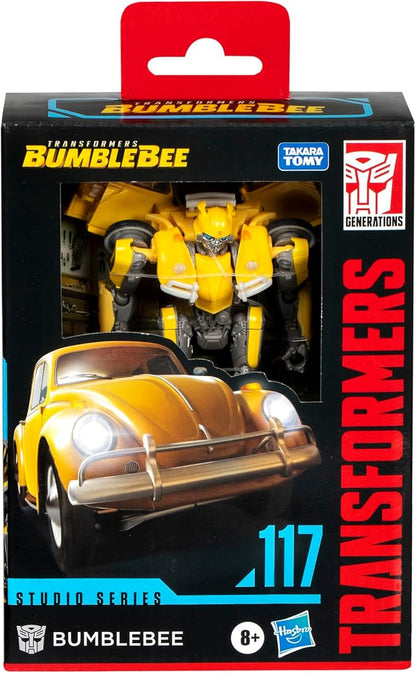 Transformers Toys Studio Series Deluxe Class Bumblebee 117 Bumblebee 4.5-inch Converting Action Figure