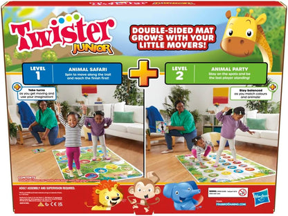 Hasbro Gaming Twister Junior, Classic Party Game Reimagined for 3+ Year Olds