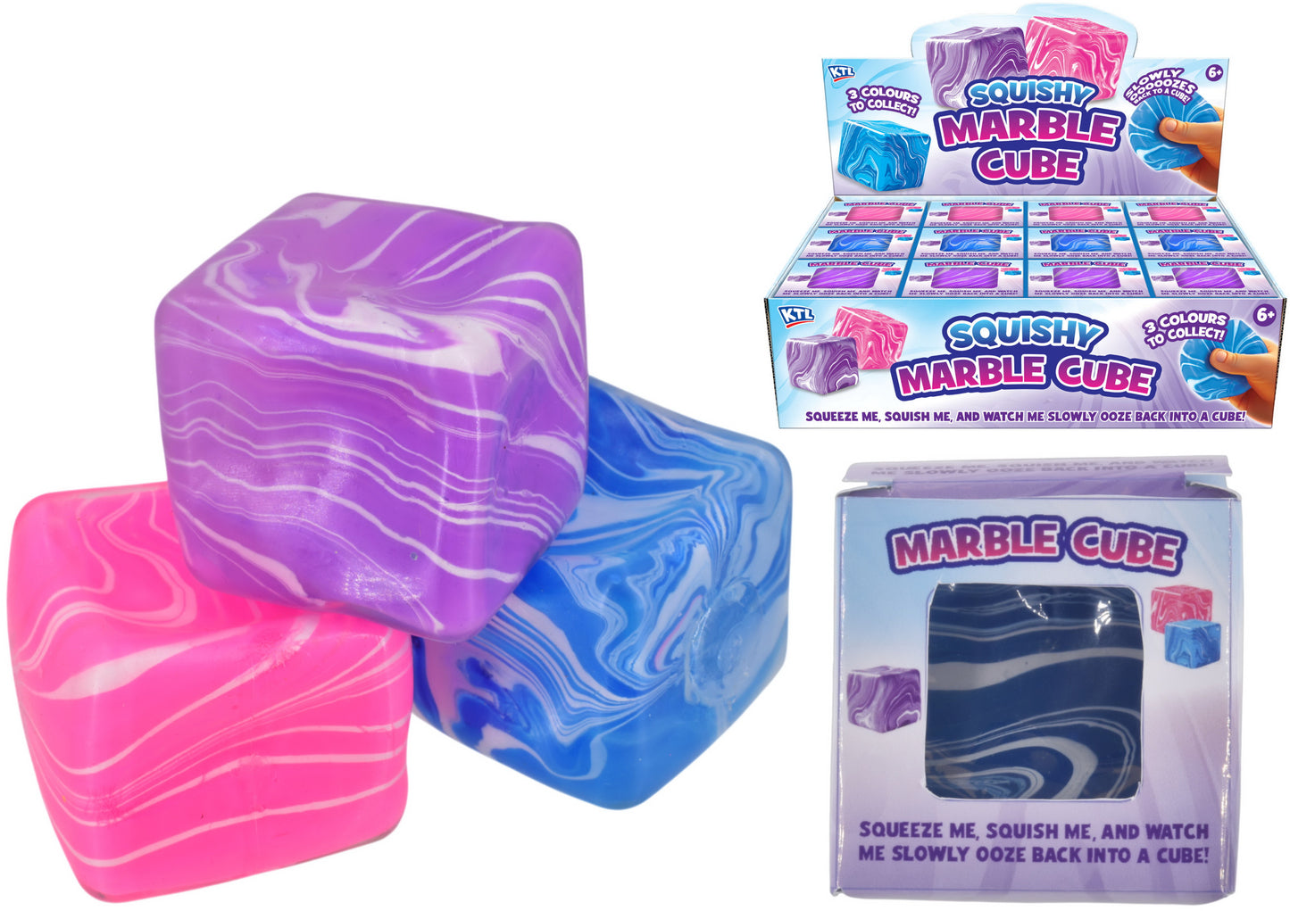 Marble Squidgy Ice Cube (3 asst)