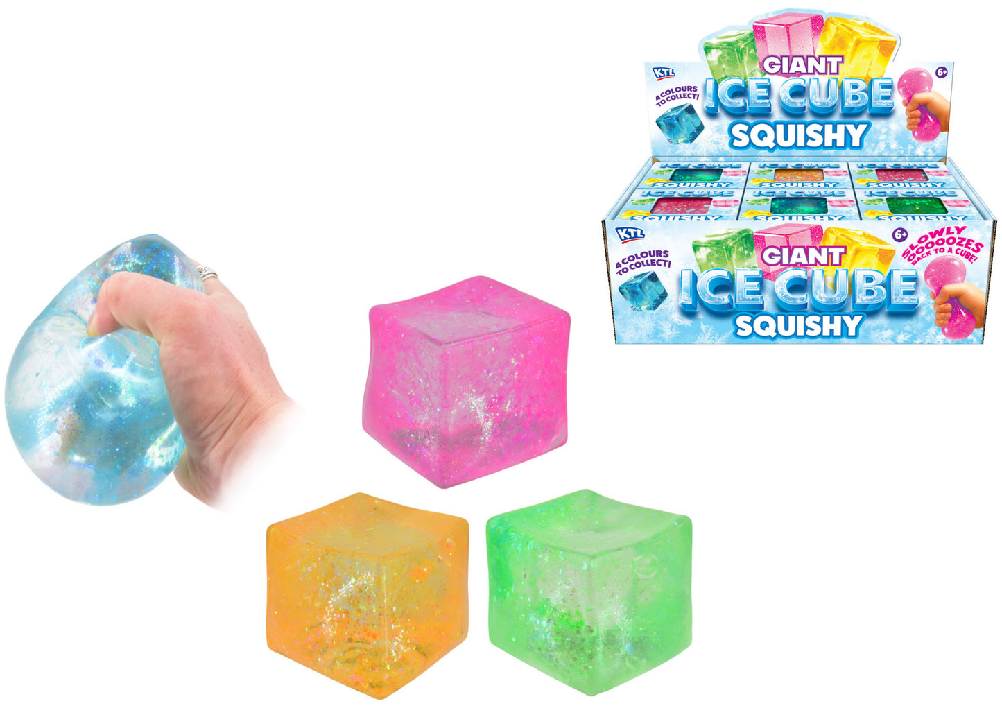 Giant Squishy Ice Cube (Choose Your Colour!)