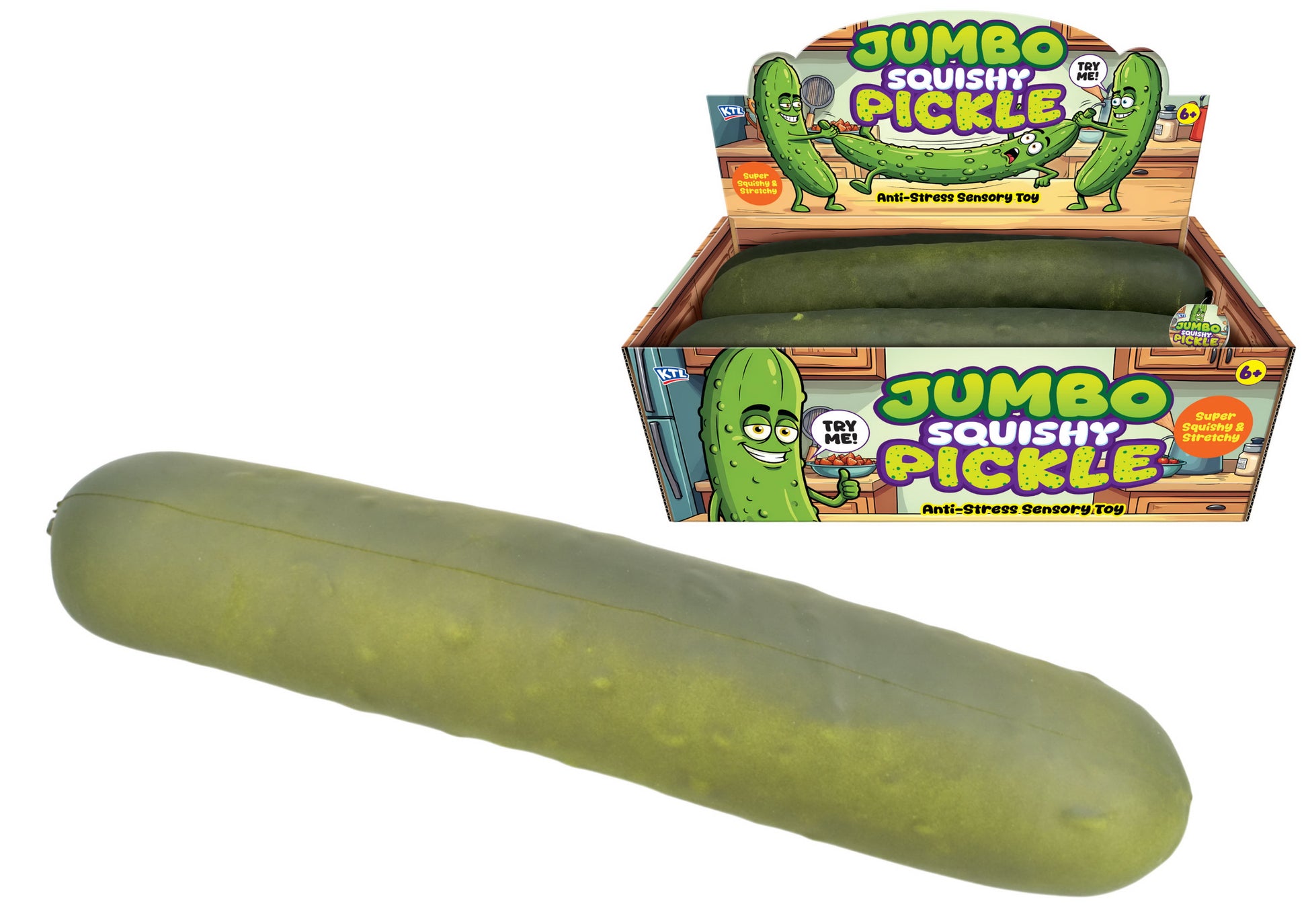 KTL Jumbo Squishy Pickle - Single Pack