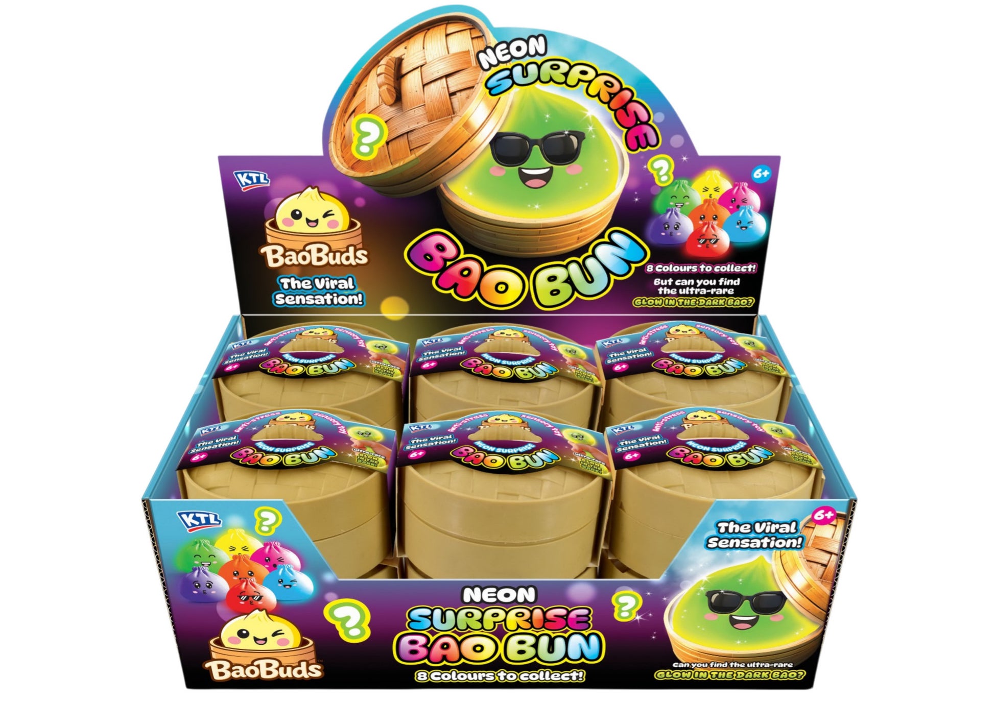 KTL Bao Buds: Neon Surprise Bao Bun - Single Pack