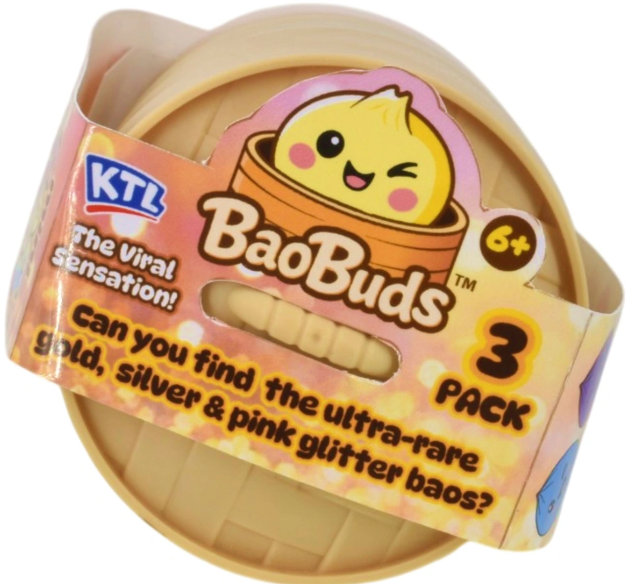 Squishy Mini Stackable Mystery Bao Bun Fidget Toys 3-Pack