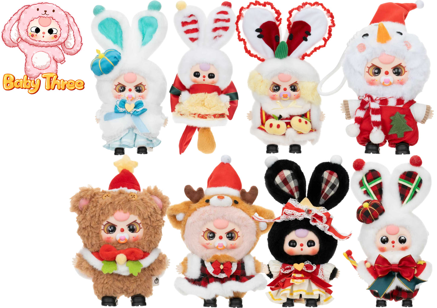 Baby Three: Merry Christmas Series - Plush Blind Box