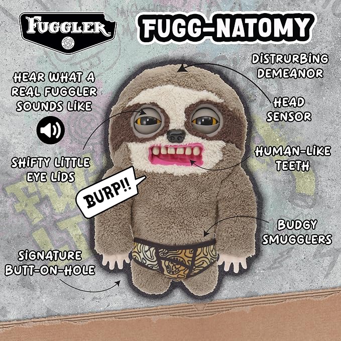 WOW! STUFF Fugglers: Sickening Sloth - Deluxe Puppetronic Interactive Puppet