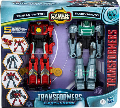 Transformer Earth Spark Cyber-Combiner - Terran Twitch and Robby Malto
